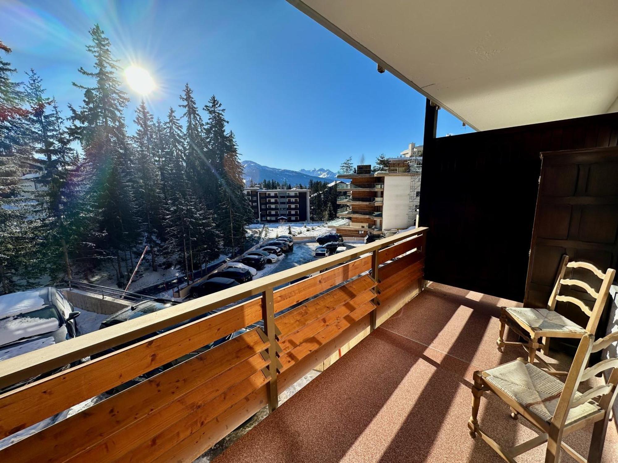 Studio Serenity, 4 Min Walk To Center! Crans-Montana Eksteriør billede